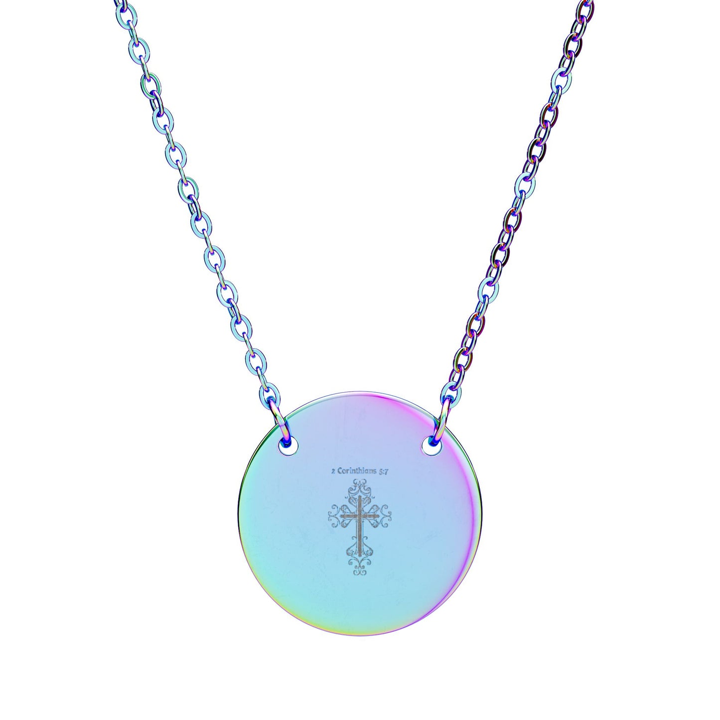2 Corinthians 5:7 pendant