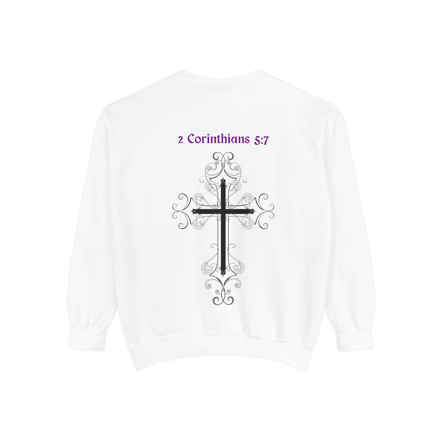 Faith-Inspired Unisex Sweatshirt, Cozy Christian Apparel, Inspirational Gift, Casual Cross Design, Everyday Wear