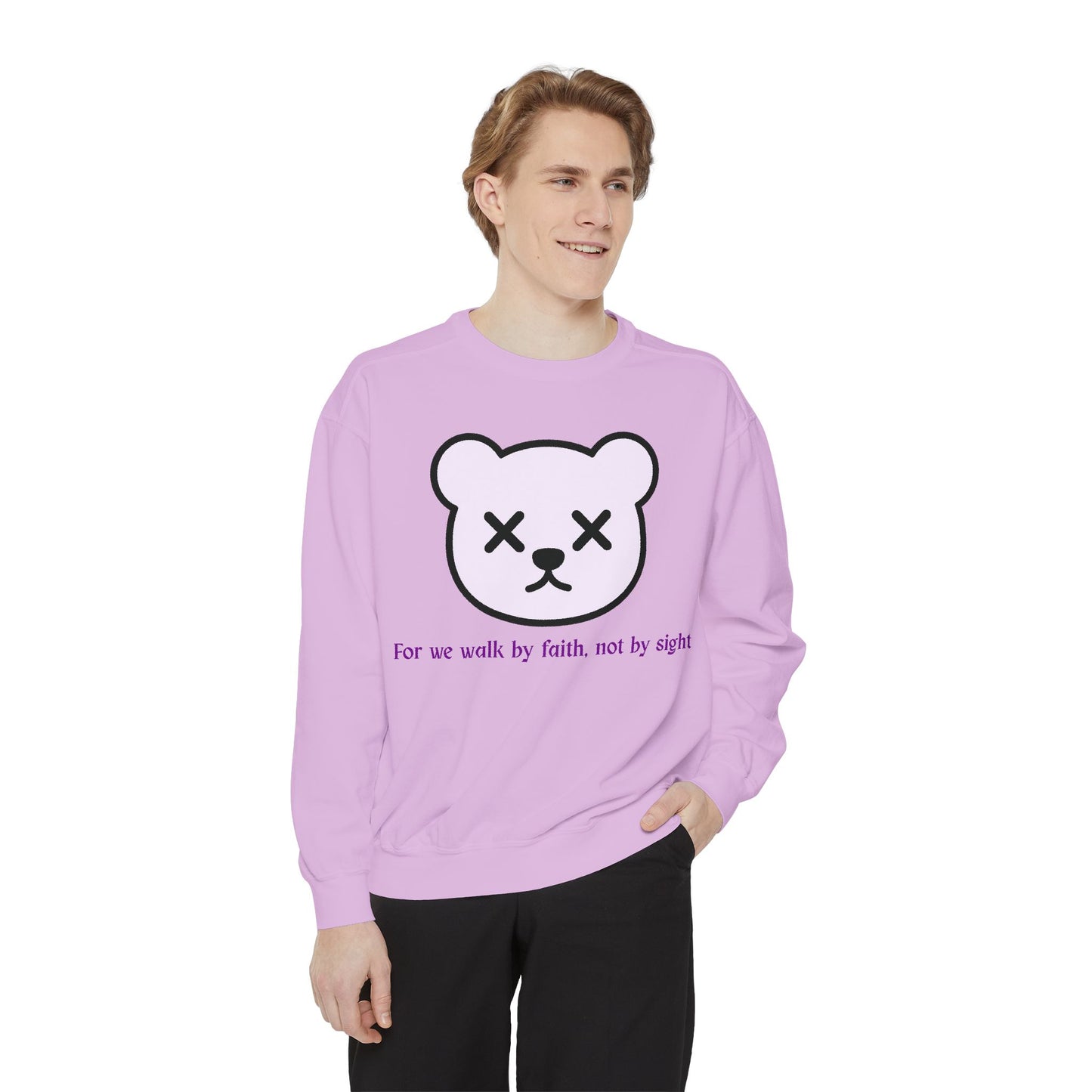 Faith-Inspired Unisex Sweatshirt, Cozy Christian Apparel, Inspirational Gift, Casual Cross Design, Everyday Wear