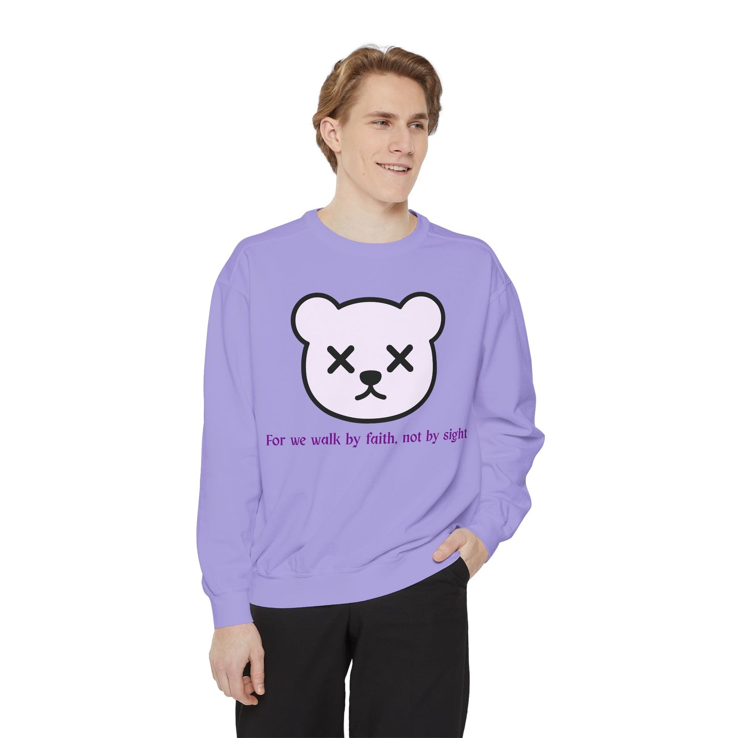 Faith-Inspired Unisex Sweatshirt, Cozy Christian Apparel, Inspirational Gift, Casual Cross Design, Everyday Wear