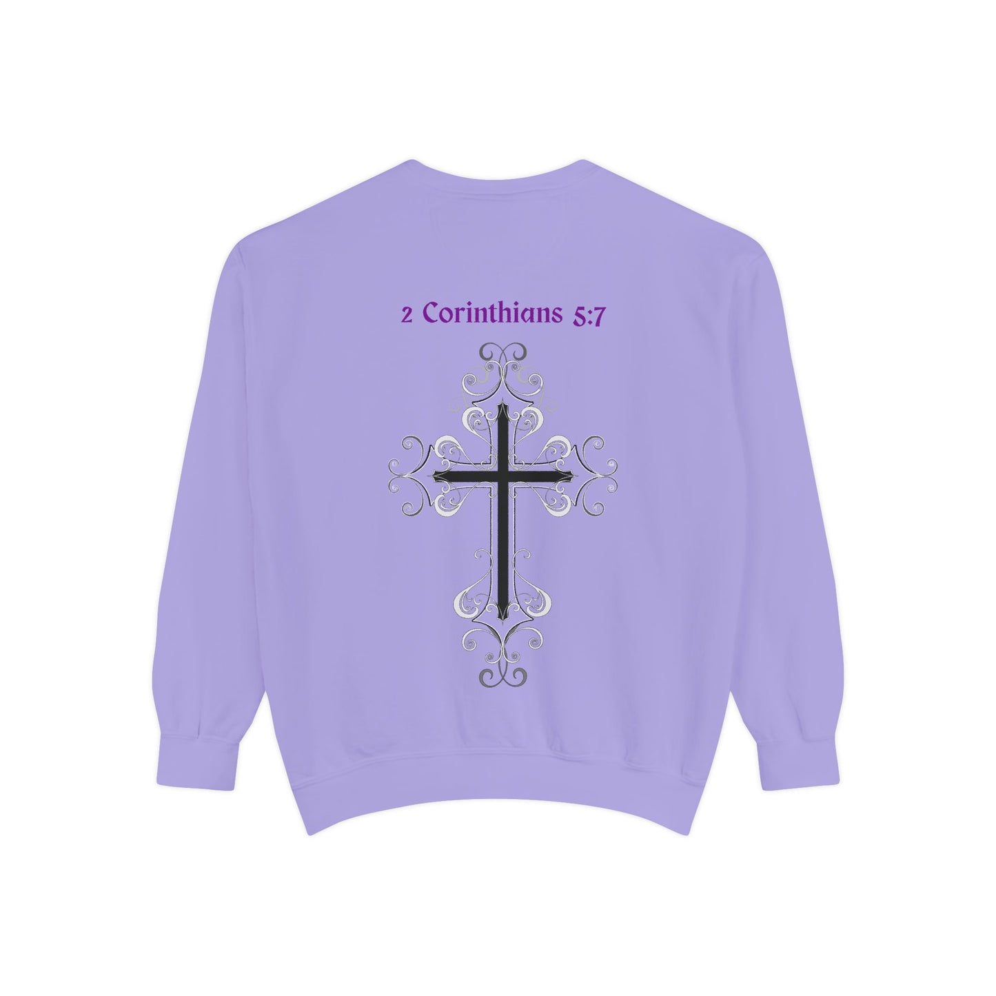 Faith-Inspired Unisex Sweatshirt, Cozy Christian Apparel, Inspirational Gift, Casual Cross Design, Everyday Wear