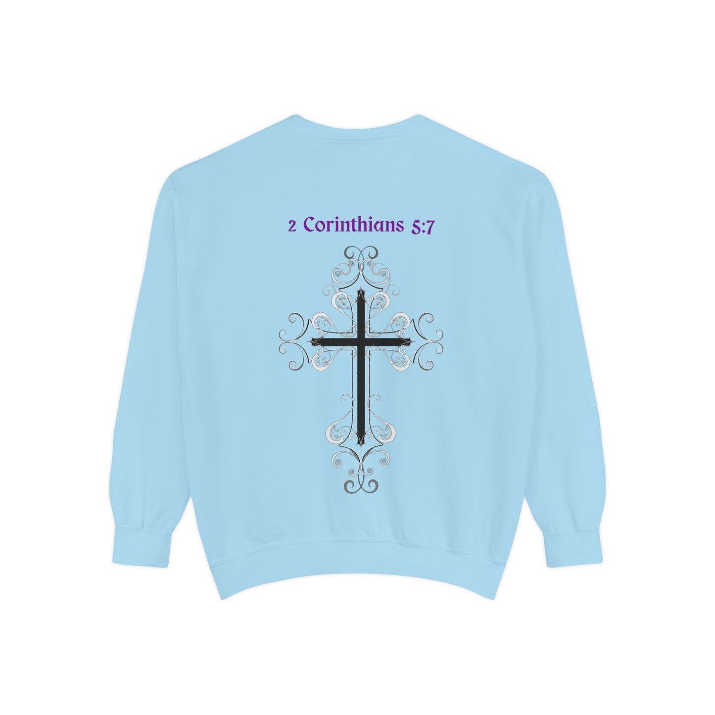 Faith-Inspired Unisex Sweatshirt, Cozy Christian Apparel, Inspirational Gift, Casual Cross Design, Everyday Wear