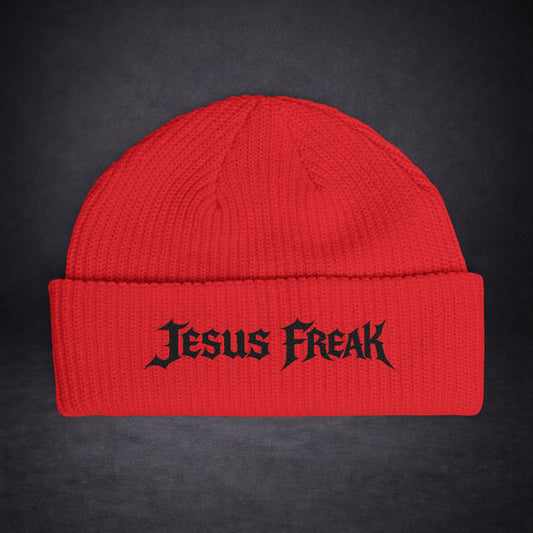 Jesus Freak Embroidered Knit Beanie